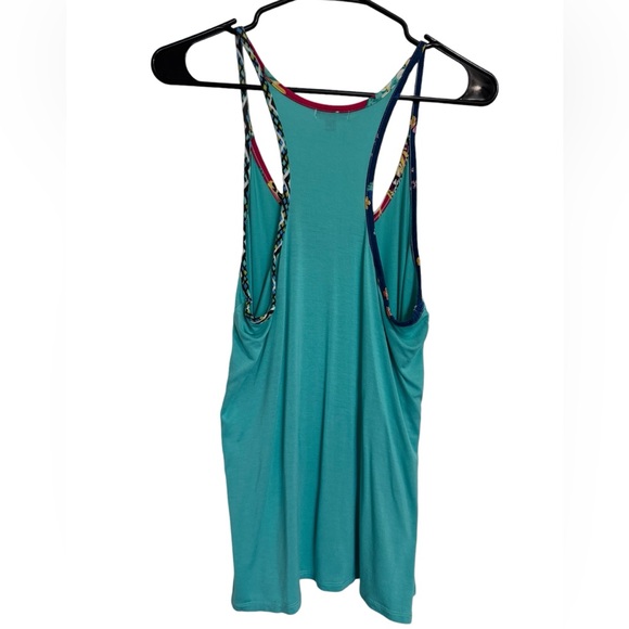 Vera Bradley Racerback Tank Nightshirt - Lounge Aqua Size Large - Picture 5 of 13